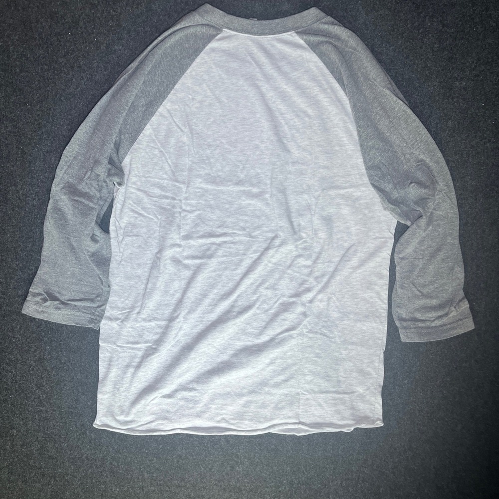Next Level Raglan T-Shirt Women M Grey Game Day Yall Graphic Tee - Picture 5 of 7